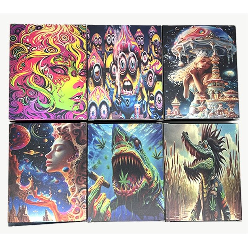 3.5G Psychedelic Shark Art Weed Packaging Box